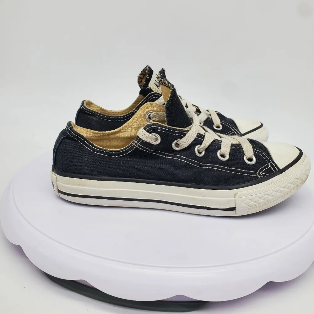 Converse Shoes 13 C Chuck Taylor All Star Lo Black White Canvas